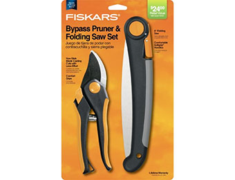 $11 off Fiskars Bypass Pruner & Folding Saw Set