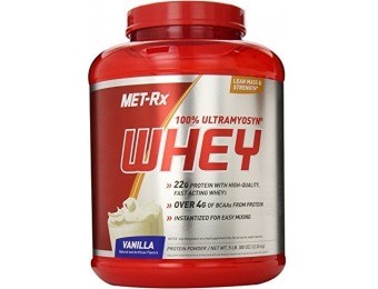 51% off MET-Rx Ultramyosyn Whey Protein Powder, Vanilla, 5 Pound