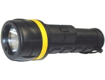 72% off Morris 54652 Rubberized Flashlight, 2 AA Batteries Included