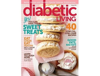 58% off Diabetic Living Magazine 2 year auto-renewal
