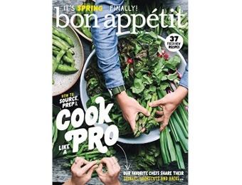 86% off Bon Appétit Magazine 2 year auto-renewal