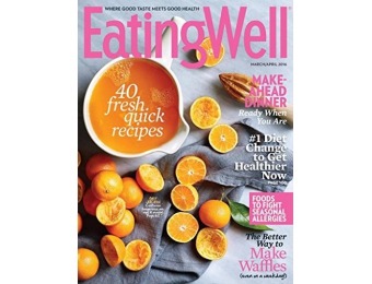 90% off Eating Well Magazine 2 year auto-renewal