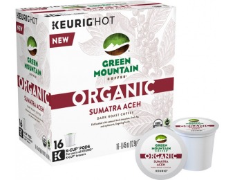 38% off Keurig Green Mountain Coffee Organic Dark Roast K-cups