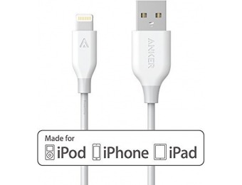 63% off Anker PowerLine 3ft Apple MFi Certified Lightning to USB Cable
