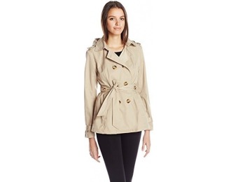 85% off Madden Girl Double Breasted Hooded Trench Coat