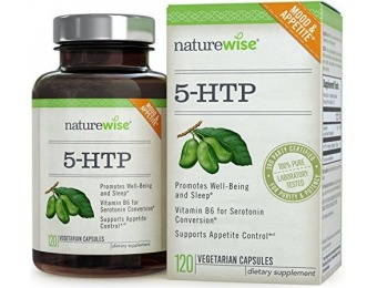 63% off NatureWise 5-HTP Supplement, 100 mg, 120 count