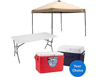 $35 off Ozark Trail Instant 10'x10' Canopy, Folding Table and Cooler