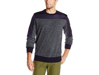 78% off Jet Lag Men's Crew-Neck Double Zipper Pullover Sweatshirt