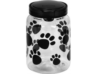 78% off Pet Canister 9.8 Cup Dark Grey Paw