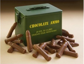 29% off Chocolate Ammo, .50 Caliber Bullets with Reusable Ammo Can