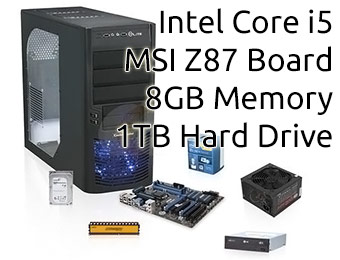 $133 off Intel Core i5 Haswell Quad Core 3.4GHz Barebones PC Kit