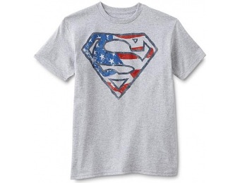 72% off DC Comics Boy's Graphic T-Shirt - American Flag