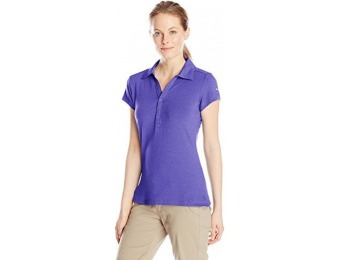 81% off Columbia Women's Shadow Time Polo Shirt, Purple Lotus