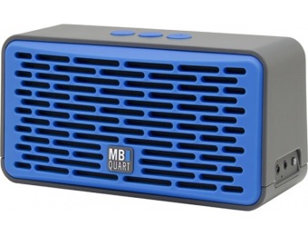 75% off MB Quart QUB 4 Portable Bluetooth Speaker - Blue or Red