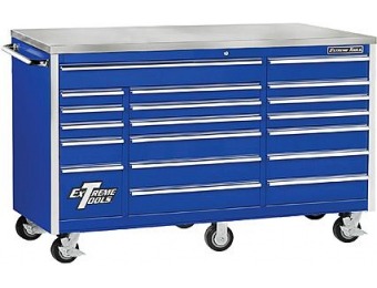 $2,691 off Extreme Tools 72" 18 Drawer Triple Bank Roller Cabinet