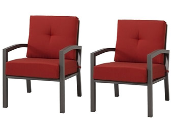 50% off Threshold Smithwick 2-Piece Metal Patio Club Chair Set
