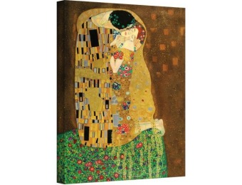 98% off Art Wall The Kiss Gallery Wrapped Canvas Art, 18 by 24-Inch