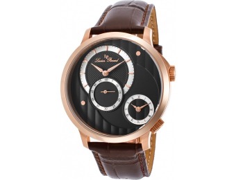 93% off Lucien Piccard Messina Brown Genuine Leather Watch
