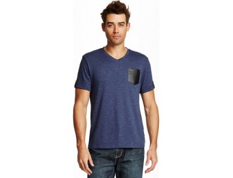 73% off GuessFactory Vitor Textured V-Neck Tee