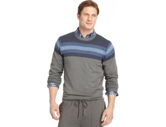93% off Izod Big and Tall Varsity-Stripe Sweater