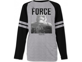 84% off Star Wars Stormtrooper Raglan-Sleeve Football Men's T-Shirt
