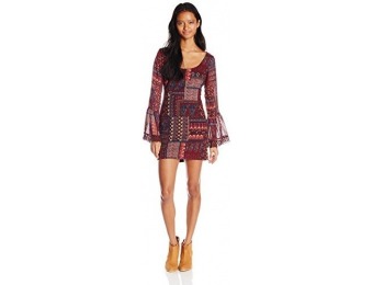 77% off Lucy Love Junior's Chelsea Bell Sleeve Printed Shift Dress