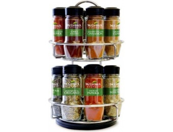 69% off McCormick Gourmet 2 Tier Chrome Spice Rack w/ 16 Spices