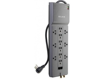 64% off Belkin 12 Outlet Home Office Surge Protector w/ 10' Cord