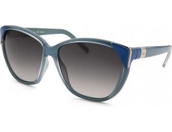 85% off Chloe Watches Women's Square Aqua Blue Sunglasses