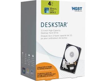 $166 off HGST 4TB Coolspin SATA III Desktop Hard Drive Kit