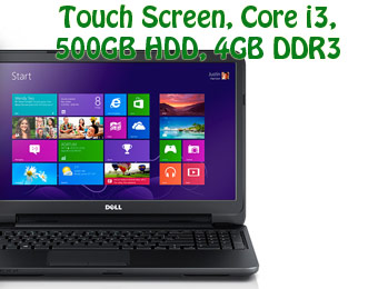 $150 off Dell Inspiron 15 Touch Laptop w/code: 62J6QV5C6M180S