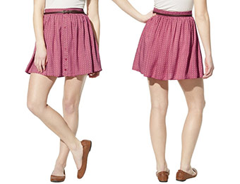 48% off Mossimo Supply Co. Juniors Belted Skirt (4 color choices)