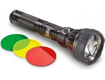 58% off HQ ISSUE Flashlight, 750 Lumens, 3 Colored Lenses
