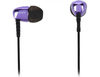 75% off Philips SHE3900 In-ear Headphones - Purple