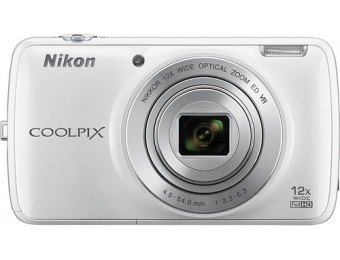 $200 off Nikon Coolpix S810c 16.0-MP Digital Camera, White