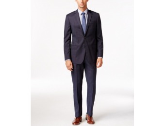 85% off DKNY Slim-Fit Blue Tic Suit