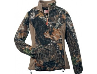 72% off A.G.O. Women's 1/4-Zip Pullover - Mossy Oak New Brk-Up