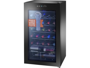 $80 off Insignia 34-bottle Wine Cooler With Wine Tote NS-WC34BK6
