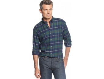 80% off John Ashford Big and Tall Long-Sleeve Plaid Flannel Shirt