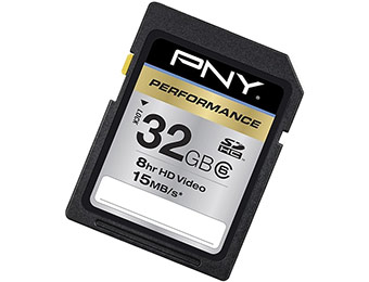 49% off PNY Performance 32GB SDHC Flash Card P-SDHC32G6-GE