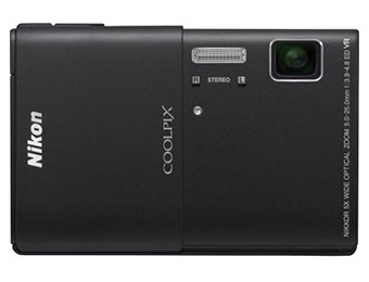 $190 off Nikon Coolpix S100 16MP Compact Camera (3 colors)