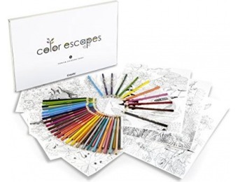 40% off Crayola Adult Coloring Book & Pencil Kit - Garden