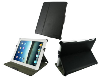 83% off rooCASE Slim Fit iPad Folio Case with Stand & Cover