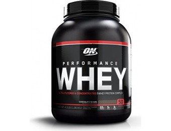 55% off Optimum Nutrition Performance Whey Supplement