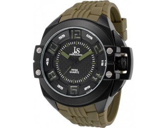 88% off Joshua & Sons Watches Men's Green Silicone IP SS Watch