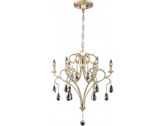 80% off World Imports Caruso Collection 6-Light Silver Chandelier