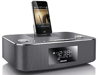 63% off Philips DC291/37 30-Pin iPod/iPhone/iPad Alarm Clock Dock