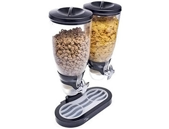 73% off 14-Oz Dual-Containers Cereal & Dry Food Dispensers