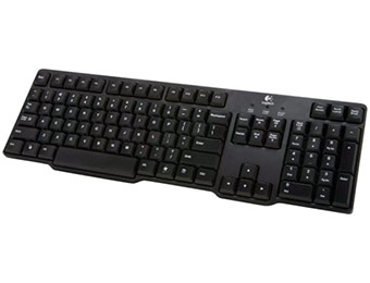 50% off Logitech K100 Black PS/2 Wired Slim Classic Keyboard