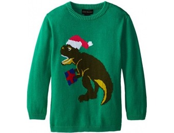 86% off Alex Stevens Boys' Ugly Christmas Sweater Santasaurus Rex